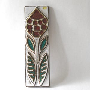 Wall Hanging by Noomi Backhausen. Søholm Denmark. Danish modernist wall decor. Stoneware Wall plaque. Scandinavian Mid-century Modern