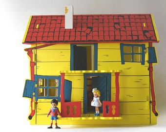 Pippi Langstrumpf Haus. Astrid Lindgren Sammler Vintage Spielzeug. Schwedische Dekoration für's Kinderzimmer. Mid Century-Modern