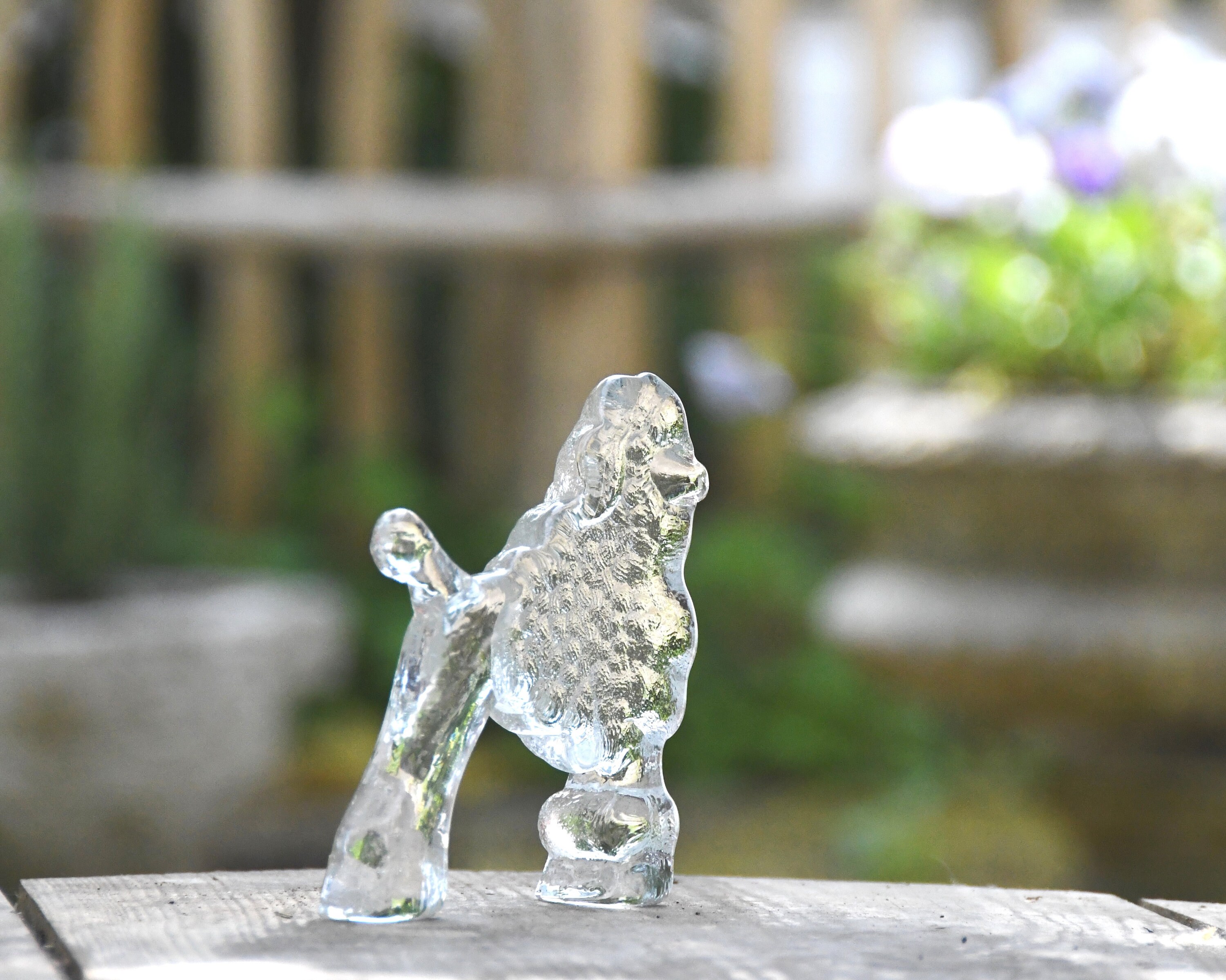 Kosta Boda. Poodle by Bertil Vallien. Excellent Swedish Modernist