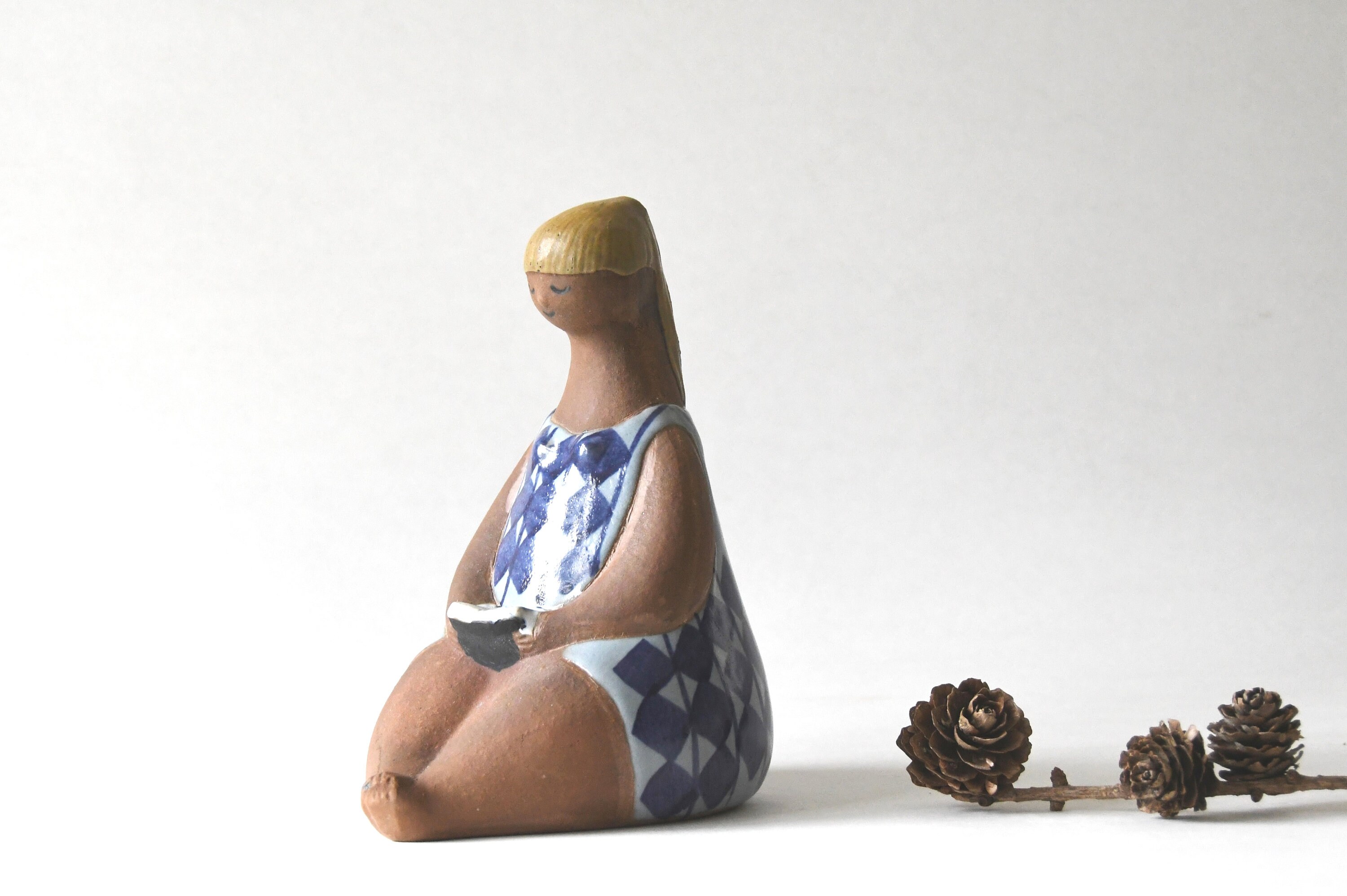 【まめじろう0321 様】✧ - Amelia - ベラベレ23.5cm Lisa Larson Gustavsberg Sweden. Amelia Figurine. Vintage ABC Girl