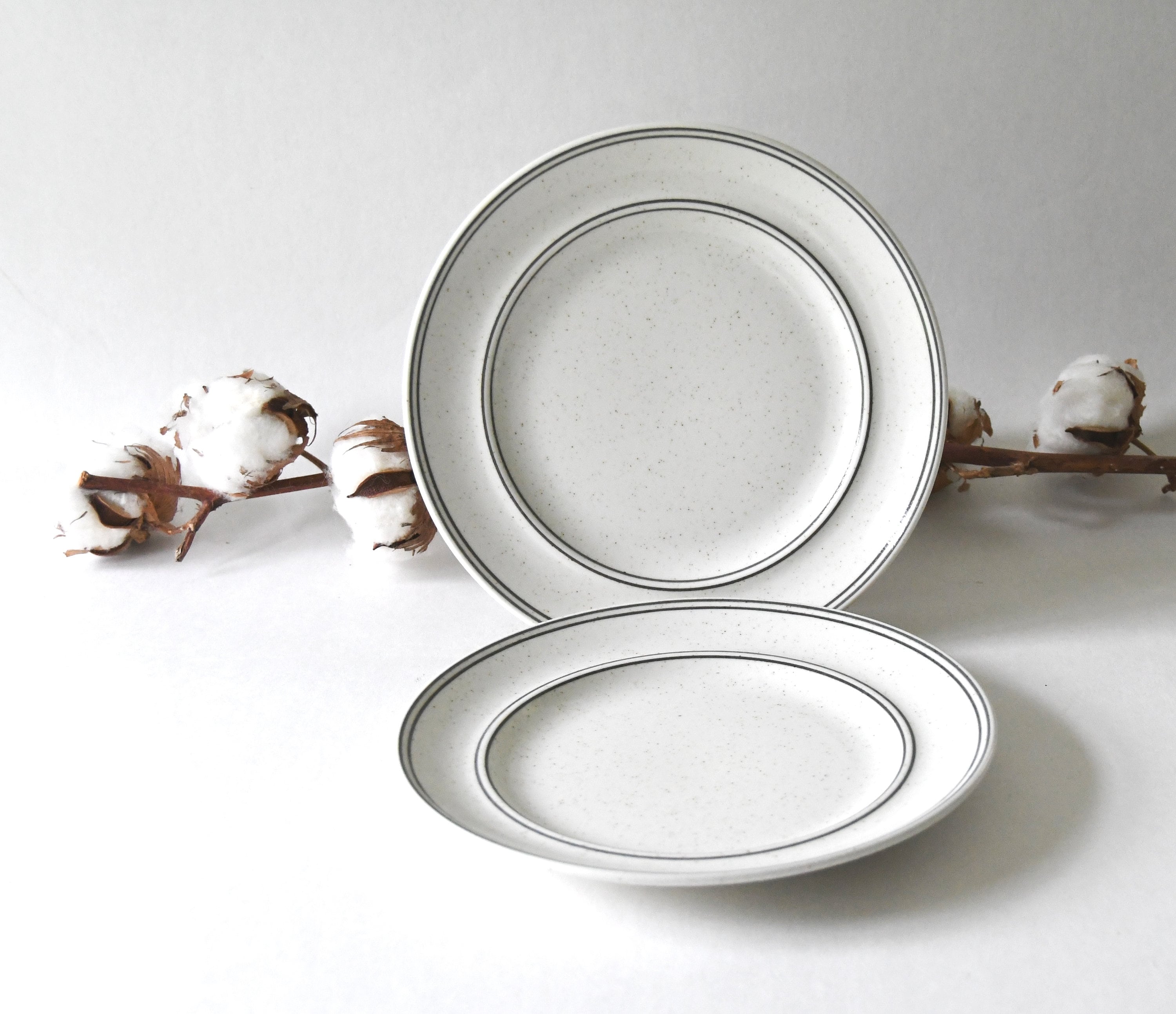 2 X Arabia Finland BIRKA Lunch Plates by Stig Lindberg