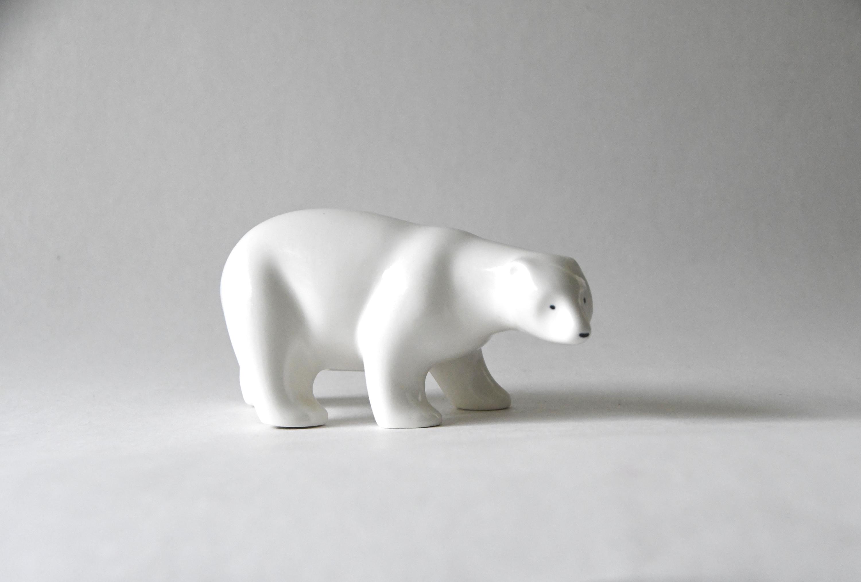 Arabia Finland. Polar Bear by Richard Lindh. White Modernist
