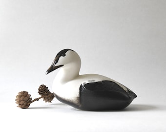 Gustavsberg Sweden. Nautical Bird by Paul Hoff. Beautiful Male Eider. Collectible figurine. Scandinavian Mid century Modern