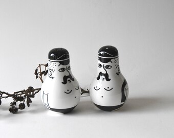 Friends From Copenhagen. Salt and Pepper Shakers. Danish Modern
