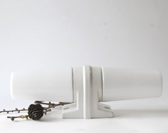 Sigvard Bernadotte for IFÖ. Bathroom Lamp White. Scandinavian mid century modern lighting