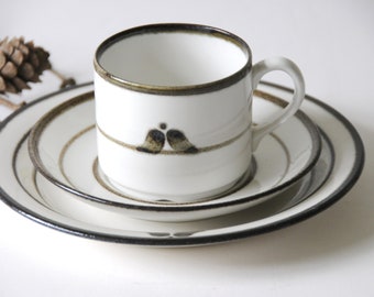 Rörstrand NORDICA Swedish Coffee set by Carl Harry Stalhane. Cup Saucer and plate in Mint Condition. Scandinavian Design