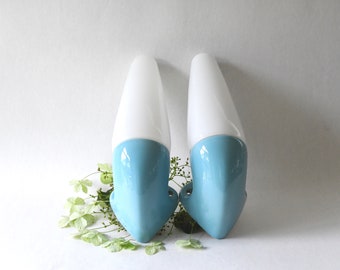 Sigvard Bernadotte for IFÖ. Bathroom Lamps from the Light blue Color Palette. Scandinavian mid century lighting