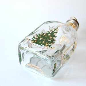 Holmegaard Christmas liquor glass bottle 1996. Design by Michael Bang and Jette Frölich. Scandinavian vintage collectible Christmas Decor image 8