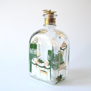 Holmegaard Christmas liquor glass bottle 1996. Design by Michael Bang and Jette Frölich. Scandinavian vintage collectible Christmas Decor image 7