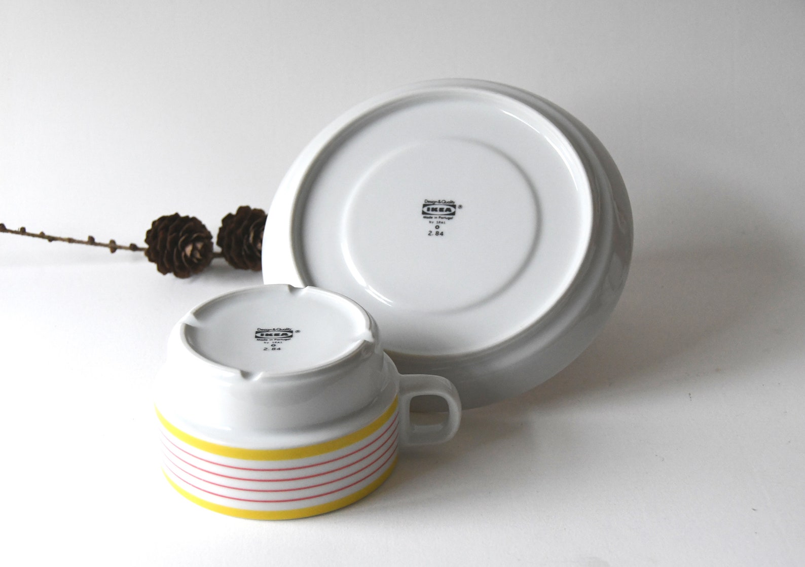 Scandinavian Modern. Sports Tea Set. Ikea Retro Tea Cup and Etsy