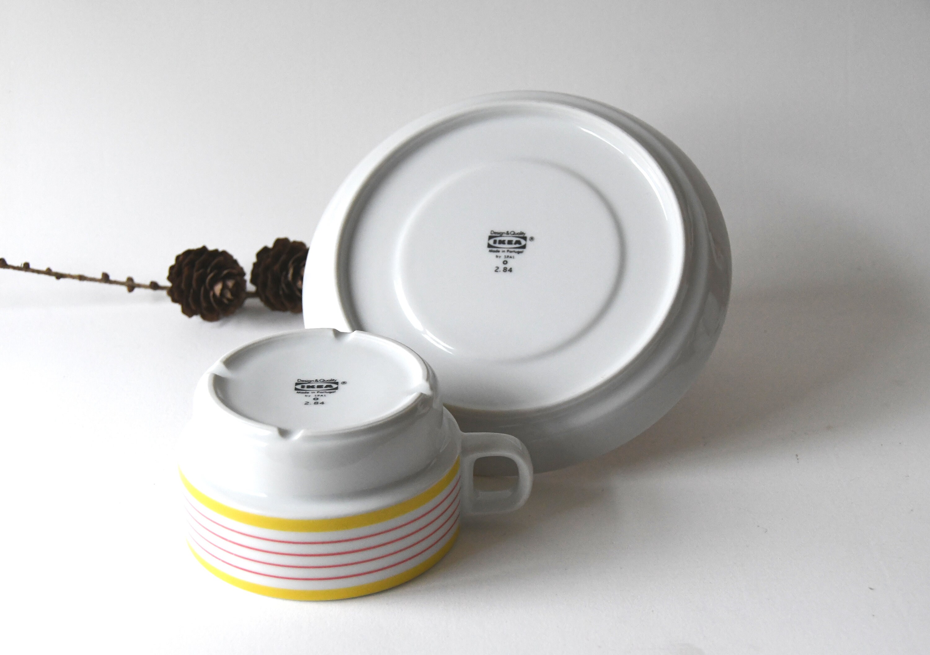 Scandinavian Modern. Sports Tea Set. Ikea Retro Tea Cup and Etsy