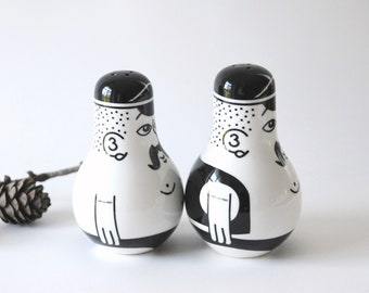 Friends From Copenhagen. Salt and Pepper Shakers. Danish Modern