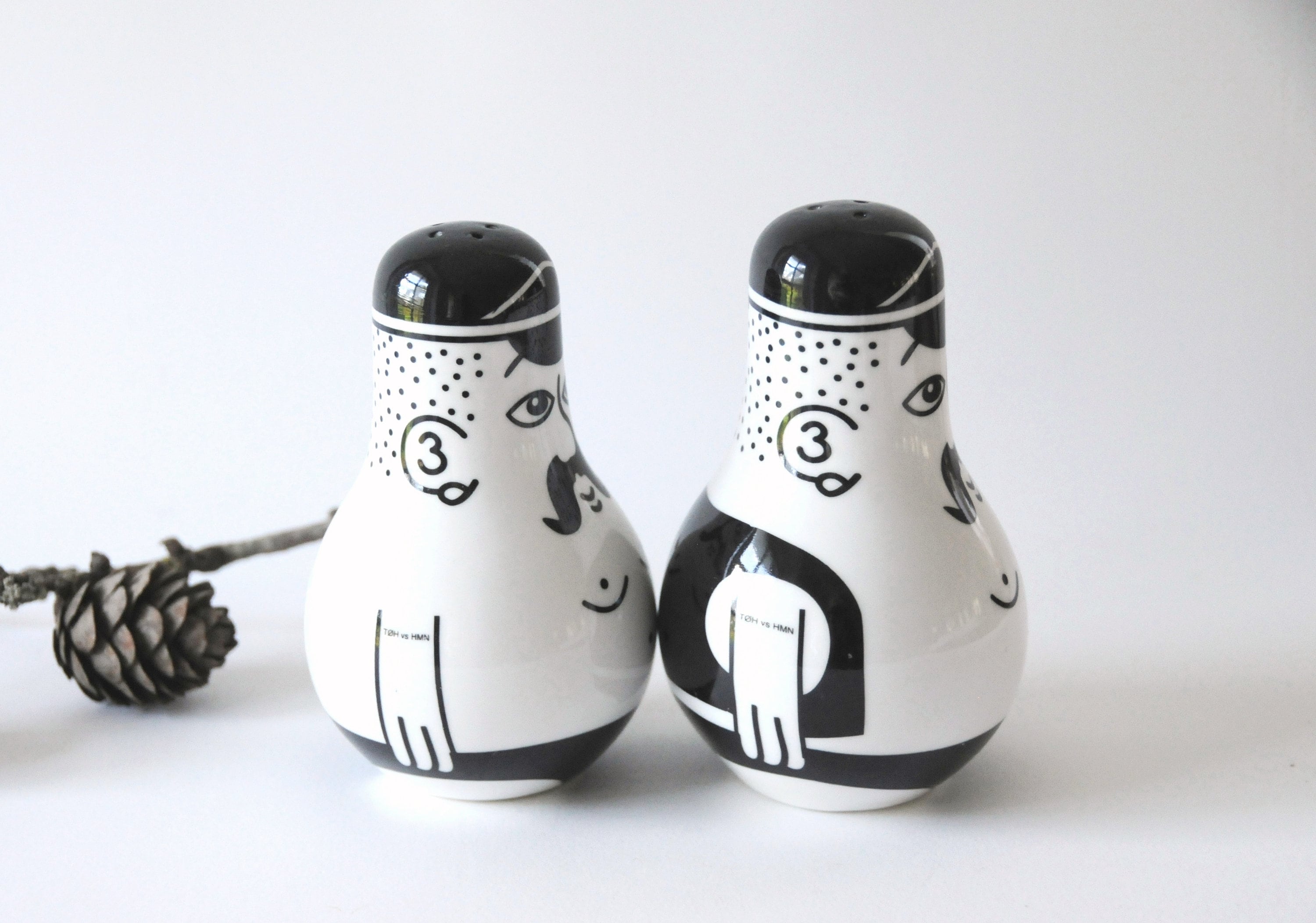 Friends From Copenhagen. Salt and Pepper Shakers. Danish Modern