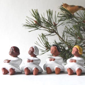 Angel Candlestick holder by Ramsing of Denmark, Danish 1960s Studio Pottery. Collectible Figurine