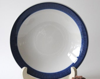Rorstrand KOKA Hertha Bengtson Soup plate / cereal bowl. Blue Koka deep Plate. Scandinavian Mid Century Modern tableware