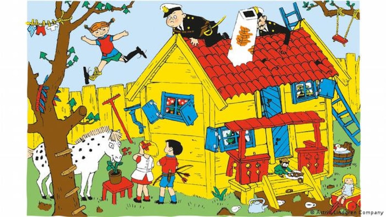 Pippi Longstocking House. Astrid Lindgren Collectible Vintage Toy. Swedish Kids room decor image 9