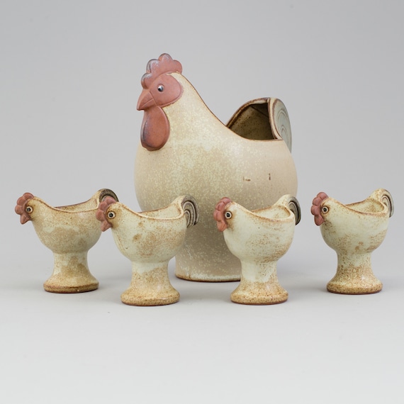 Lisa Larson Gustavsberg Sweden, Eggcup. Easter Hen Serie. Swedish