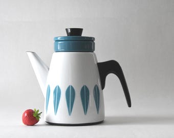 Lotus Cathrineholm Coffee/ Teapot by Grete Prytz Kittelsen, Orange