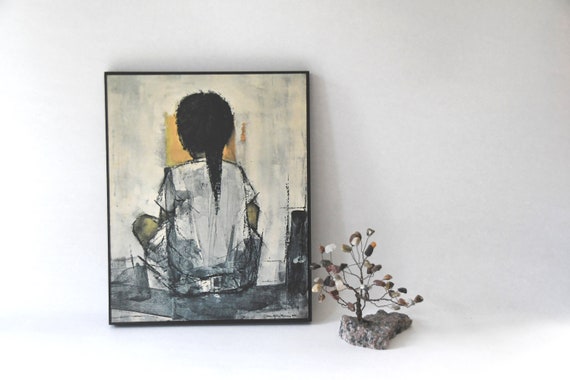 Two Framed Art Prints by Bjorn Larsen, Minerva Denmark. Mid