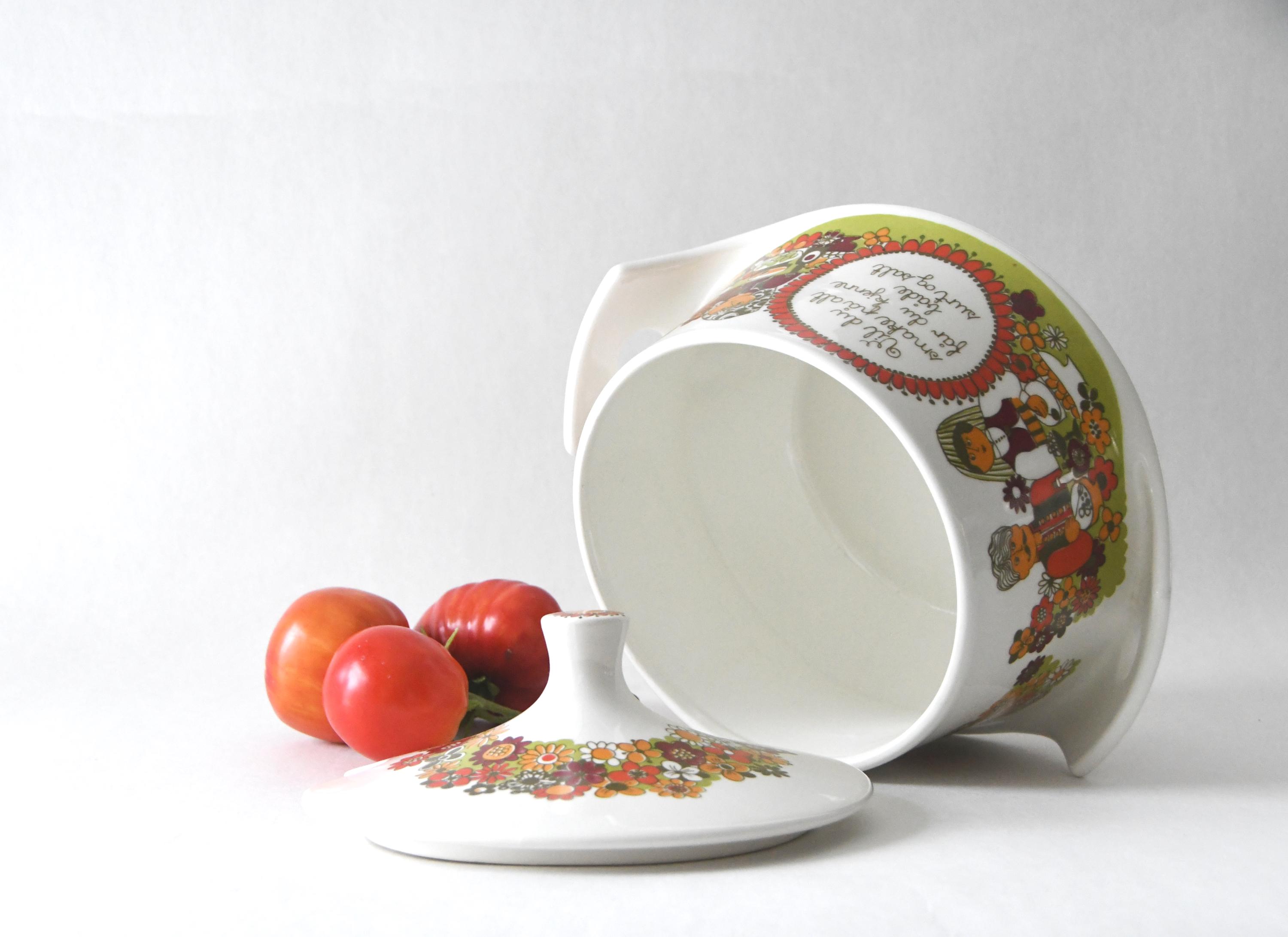Figgjo Flint FOLKLORE Large Tureen With Lid, by Turi Gramstad