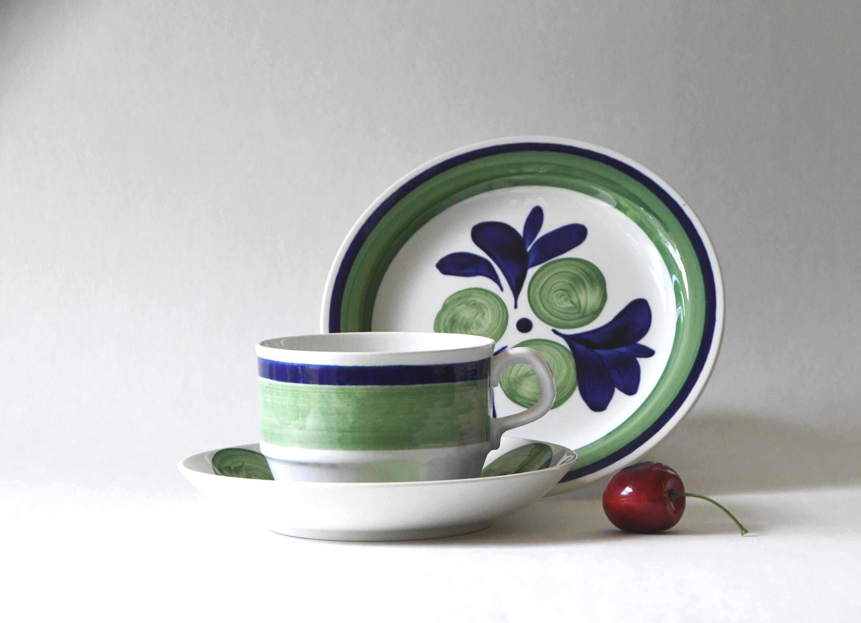 アンティーク雑貨 Happylove バーレイ社のおしゃれな食器、トーキーブルーウィローパターンの