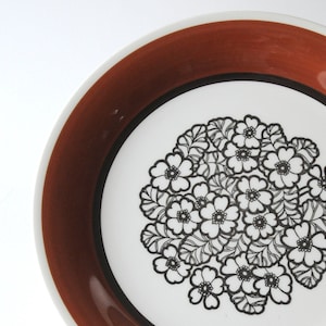 Gefle Sweden. Dinner plate AGNETA by Helmer Ringström. Large Plate Upsala-Ekeby. 1960s Swedish. Mid Century Modern collectible tableware