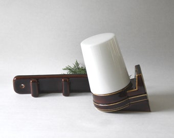 Bathroom Lamp and Wall Mount Rack. Sigvard Bernadotte for IFÖ. Scandinavian mid century set