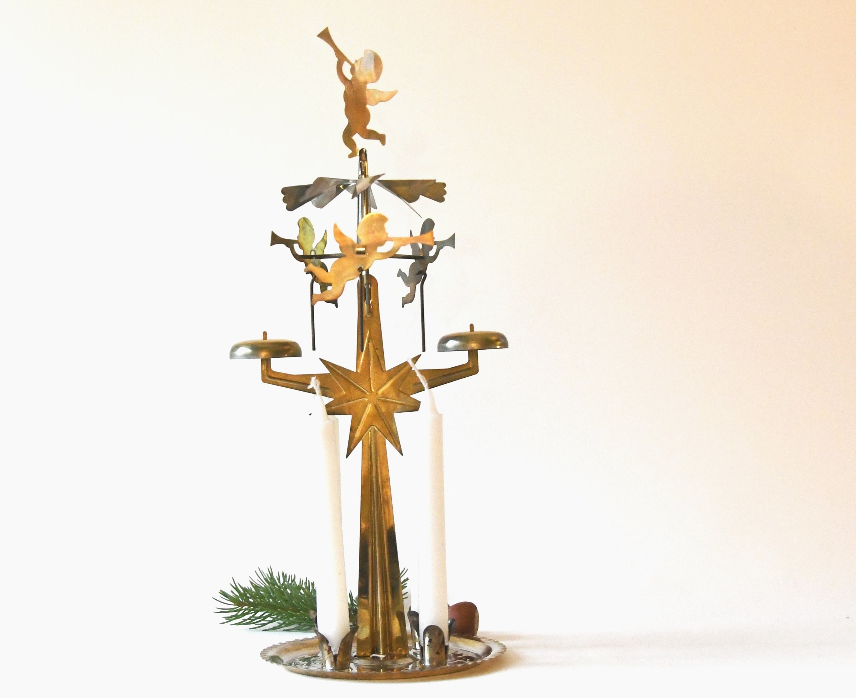 Carillon des anges, carillons de Noël musical en laiton