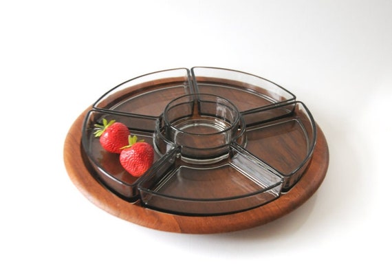 Vintage Digsmed Denmark Teak Square Cheese and Cracker Tray