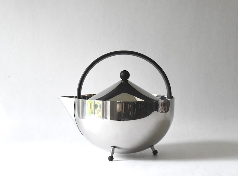 Teapot Bodum. Tea Ball with Infuser. Danish Tea Maker. 1980s Memphis style Tea brewing