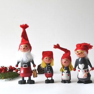 Vintage Weihnachtswichtel aus Dänemark, Daells Varehus Copenhagen