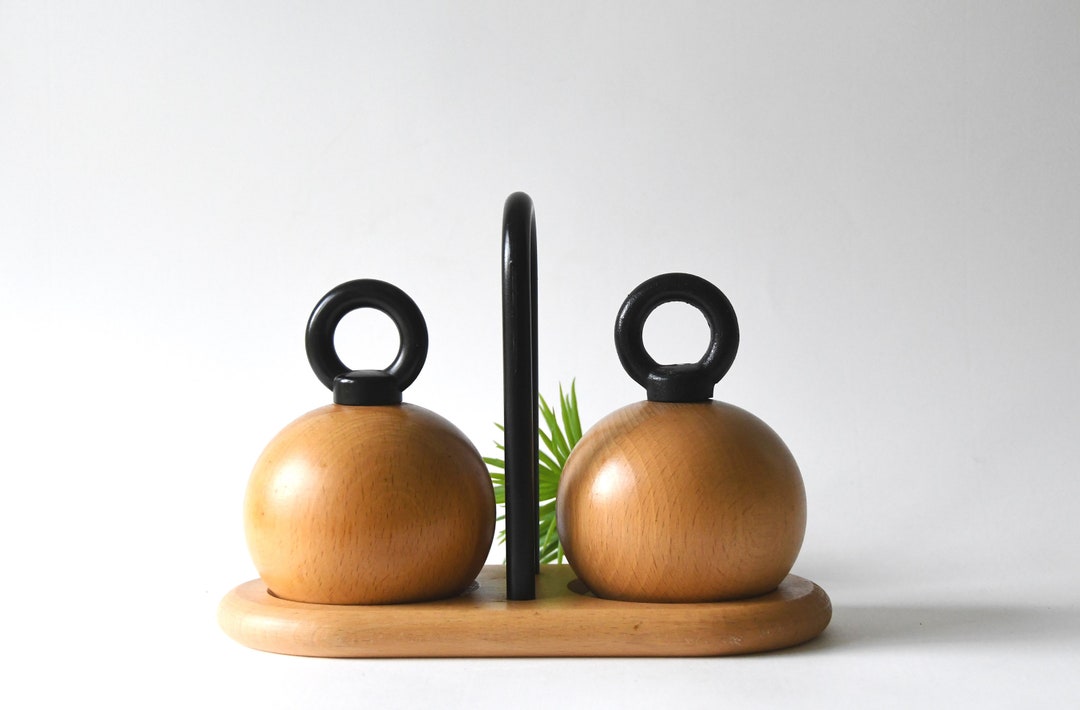 Nissen Denmark. Salt and Pepper Set. Modern Salt Pepper