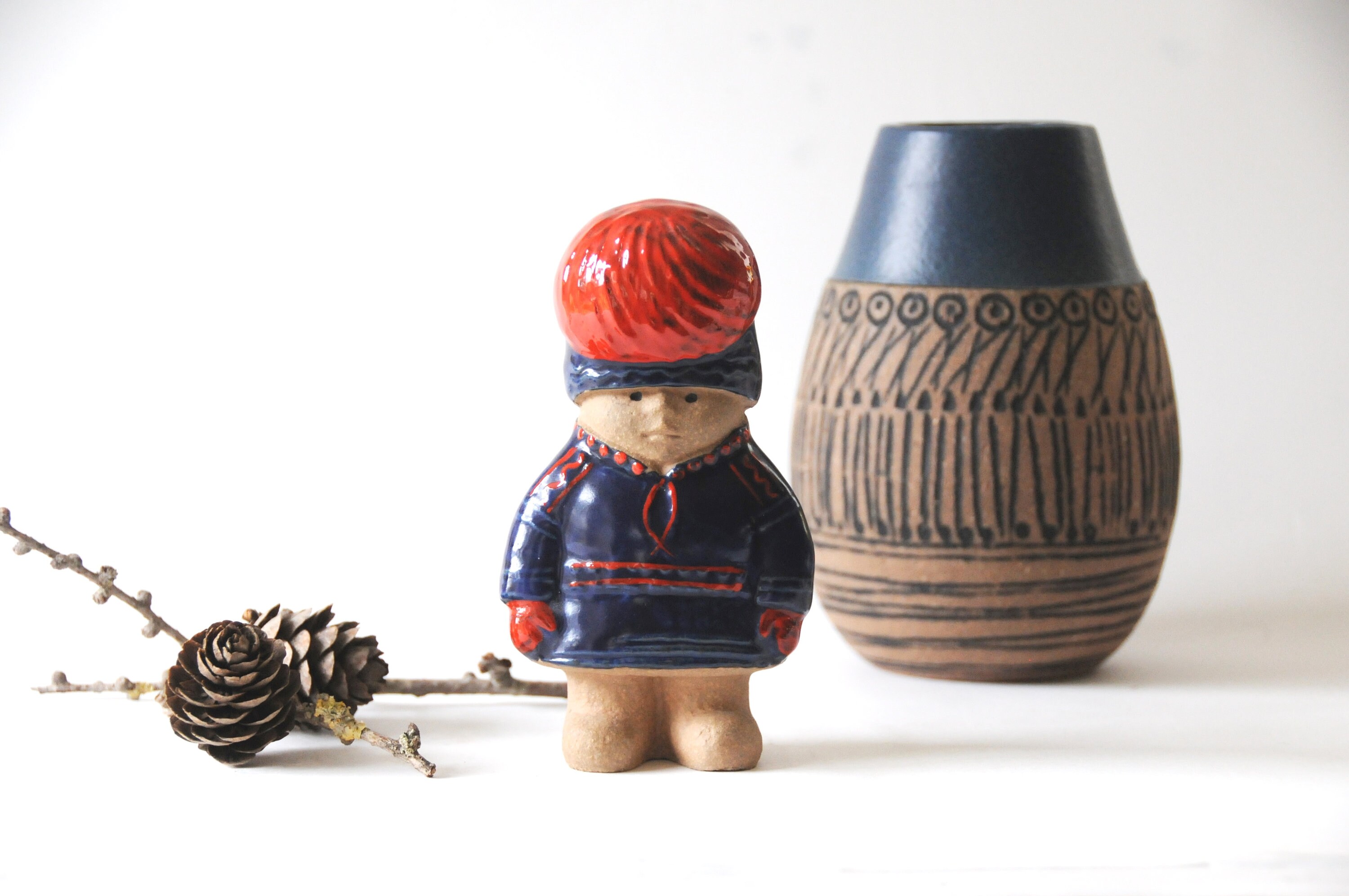 KANNA MED LOCK, flintgods. Design Lisa Larson för Duka