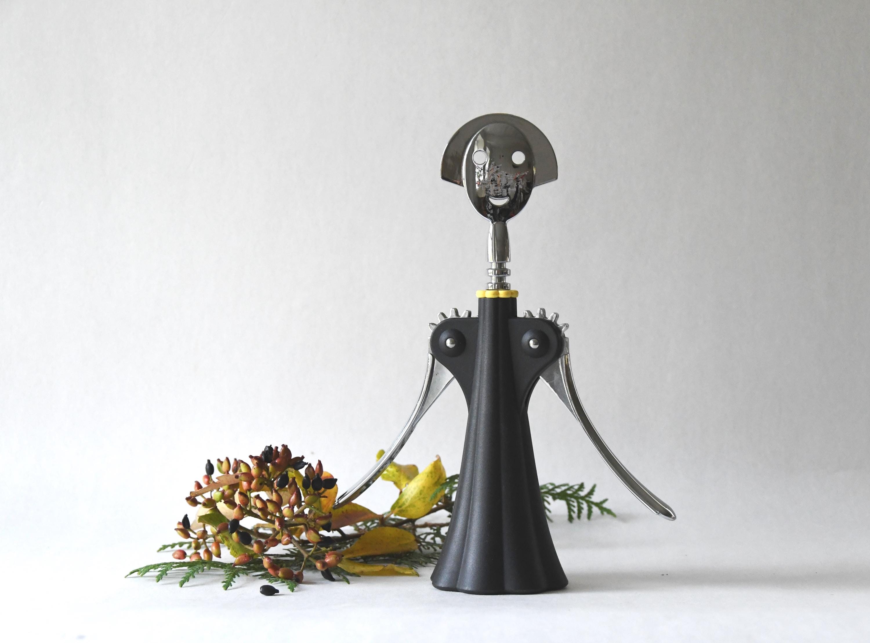 A di Alessi プレート　ブラック　黒　花柄　台湾　2枚セット Alessi Vintage Anna G Bottle Opener/ Corkscrew - Our Bottle Opener