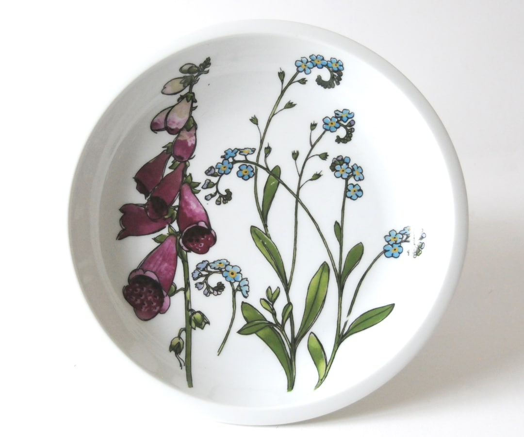 Lot De 10 Soucoupes IKEA Midsommar Vintage – Porcelaine Blanche – Marguerite Walfridsson