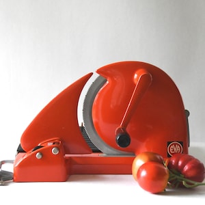 Danish All Purpose Slicer. EVA Denmark Breadslicer. Vintage Industrial Kitchen Design. Danish mid century modern Decor