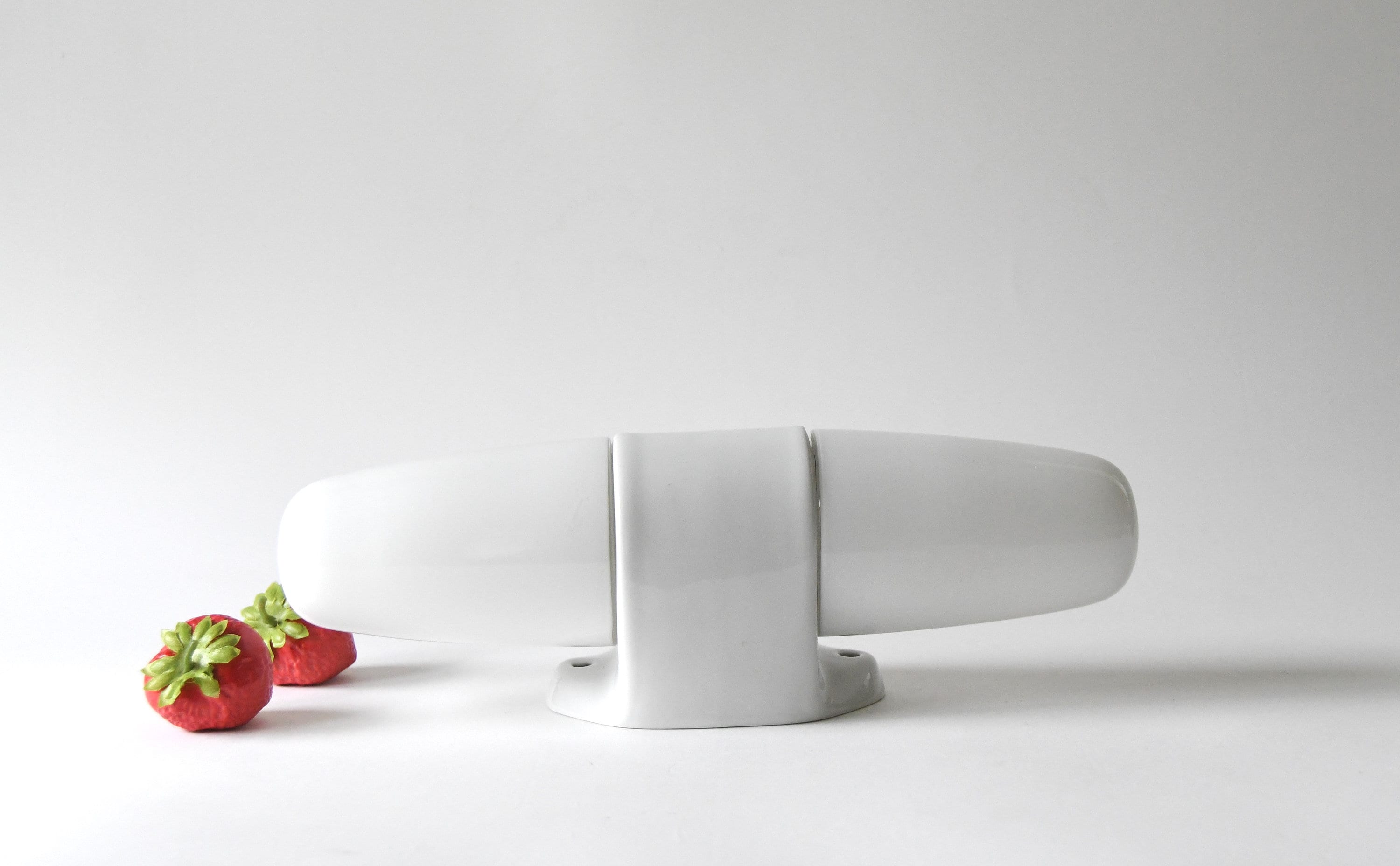 Wilhelm Wagenfeld Bathroom Lamp. Double Porcelain Sconce. Lindner