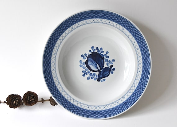 Antique Royal Copenhagen. Tranquebar Plate. Soup Bowl Danish Art 