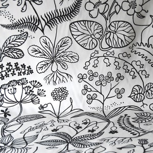 Stig Lindberg Fabric, Grazia Grande. Unused, uncut vintage Fabric. Cotton Chintz Sold by 0.5 metre. Scandinavian Mid century modern textile image 4