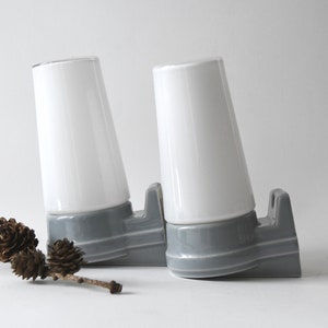 Sigvard Bernadotte for IFÖ. Pair Bathroom Lamps / Wall sconces. Scandinavian mid century lighting