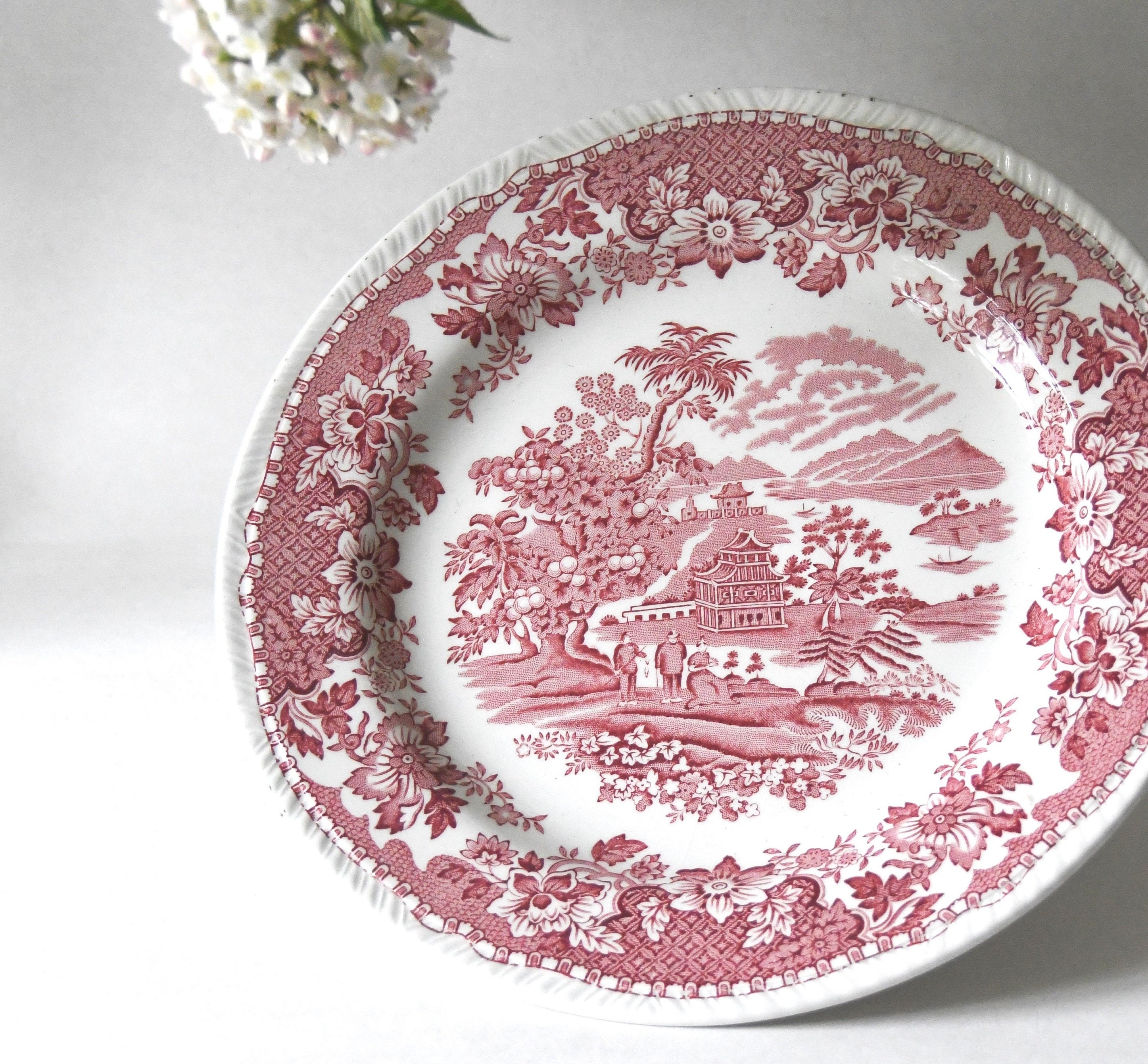 Woods Burslem Red Seaforth - Etsy