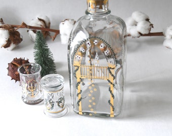 ホルムガード クリスマスリキュールガラスボトル 2001年。デザイン