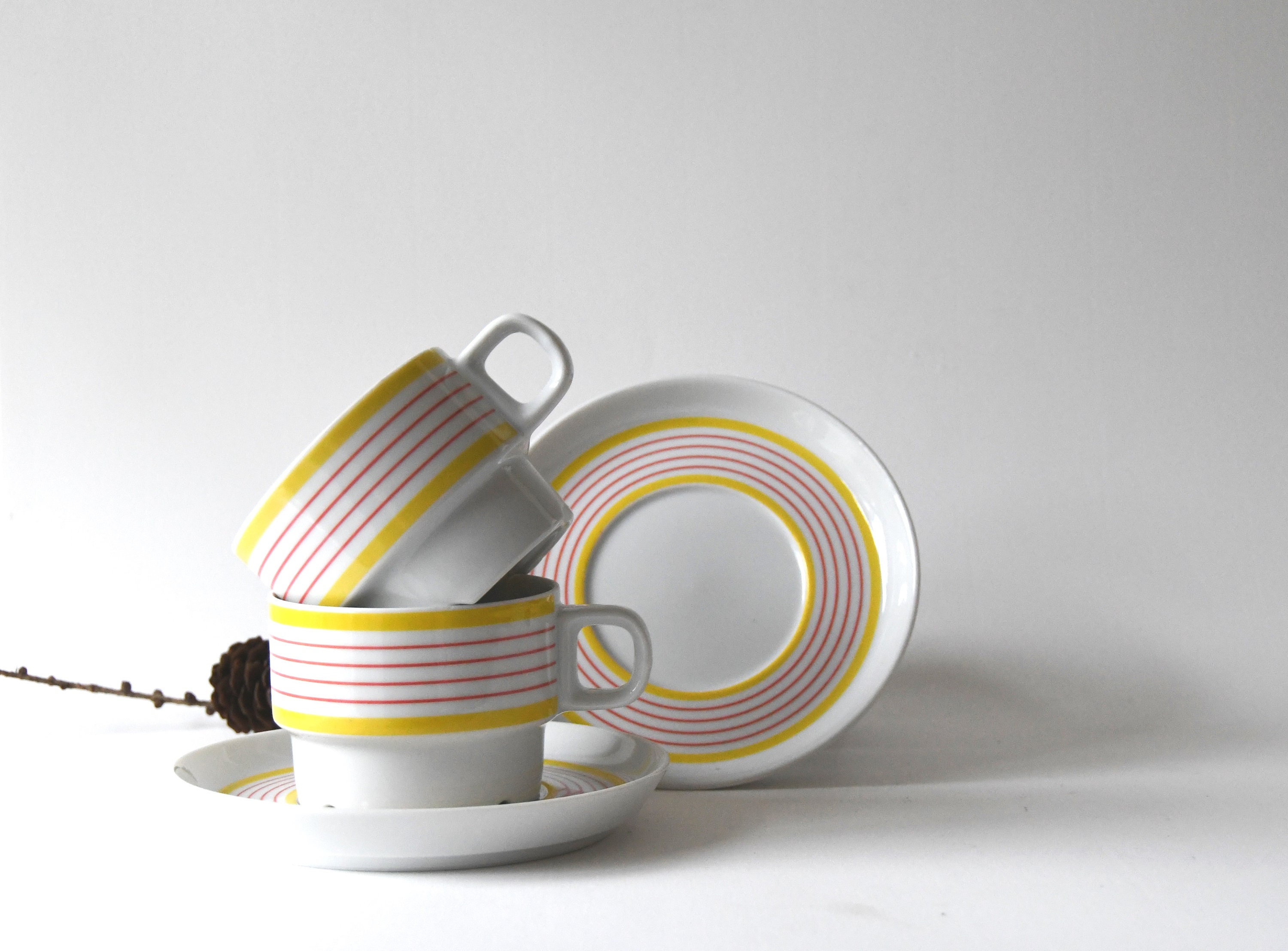 Scandinavian Modern. Two Tea Sets. Ikea Retro Tea/ Cofee Cups Etsy