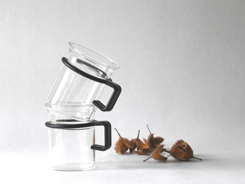 2 Bodum Captain Picard Earl Grey Tea Cups 1980s Galaxy, Star Trek: the ...