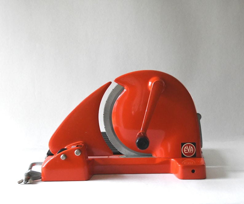 Danish All Purpose Slicer. EVA Denmark Breadslicer. Vintage Industrial Kitchen Design. Danish mid century modern Decor image 6