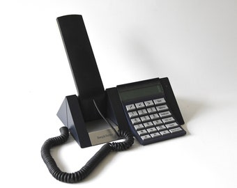 Beocom 2500. Schnurgebundenes analoges schwarz modernistisches Telefon. BANG & OLUFSEN. Danish Modern Office Decor. Vintage Geschenk für Ihn