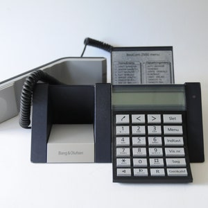 Téléphone Beocom 2500. Téléphone moderniste analogique noir filaire. BANG & OLUFSEN. Décor de bureau moderne danois. cadeau vintage pour lui image 5