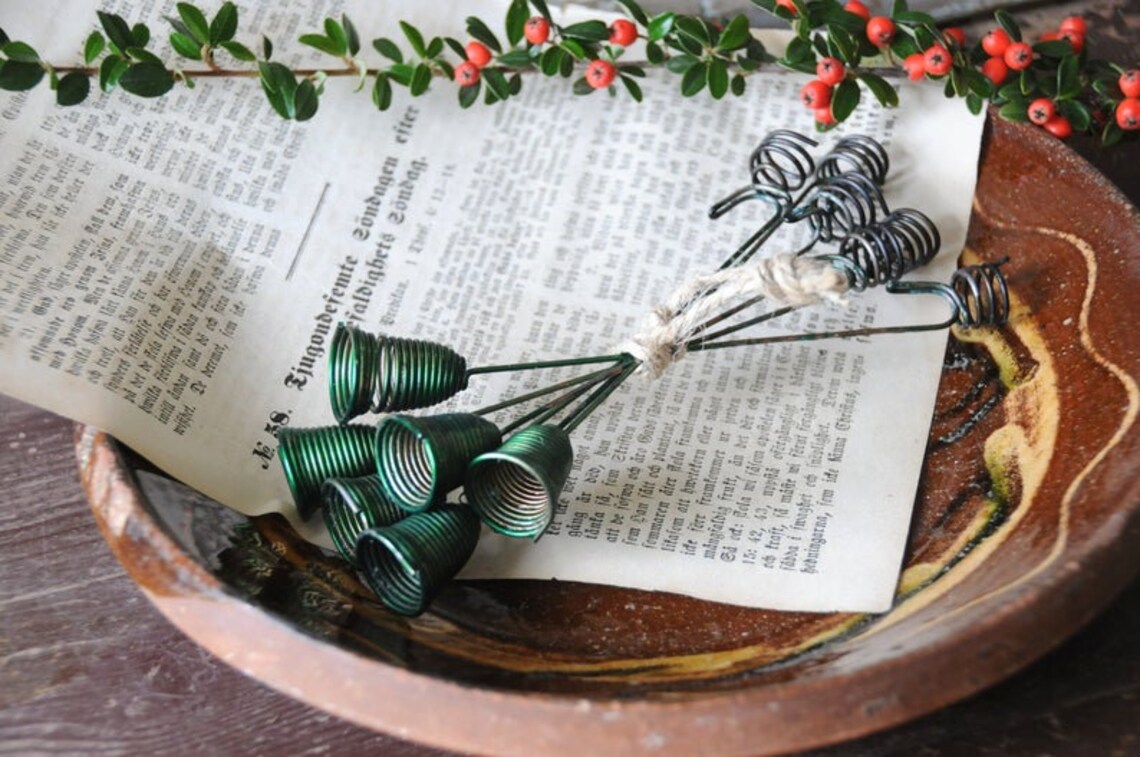 Christmas Tree Candle Holders. Six Counter Weight Bell Etsy