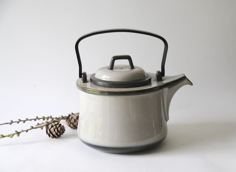 Scandinavian IHQ Tea pot Mid century Modern Gift for her Scandinavian Teapot Quistgaard TEMA Stoneware Danish Design Vintage collectible