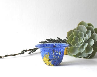 Ulrica Hydman-Vallien TINTORAMA Miniature Bowl. Kosta Boda Sweden. Scandinavian Art - Signed